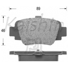 FK1210 KAISHIN Комплект тормозных колодок, дисковый тормоз