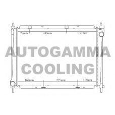 104297 AUTOGAMMA Радиатор, охлаждение двигателя