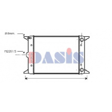 040130N AKS DASIS Радиатор, охлаждение двигателя