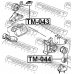 TM-043 FEBEST Подвеска, двигатель