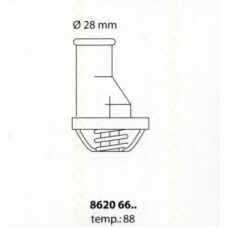 8620 6688 TRISCAN Термостат, охлаждающая жидкость