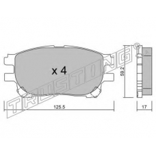 6310 TRUSTING Комплект тормозных колодок