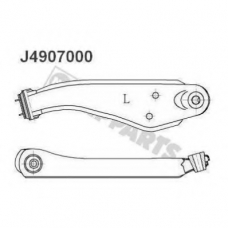 J4907000 NIPPARTS Рычаг независимой подвески колеса, подвеска колеса