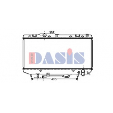 211560N AKS DASIS Радиатор, охлаждение двигателя