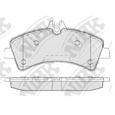 PN0038 NiBK Комплект тормозных колодок, дисковый тормоз