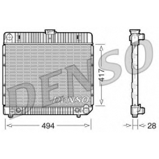 DRM17021 DENSO Радиатор, охлаждение двигателя