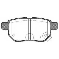 BPA1286.02 OPEN PARTS Комплект тормозных колодок, дисковый тормоз