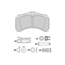FCV4417PTS FERODO Комплект тормозных колодок, дисковый тормоз