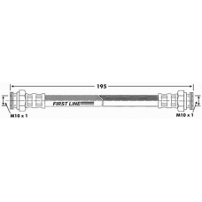 FBH6701 FIRST LINE Тормозной шланг