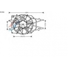 FD7508 AVA Вентилятор, охлаждение двигателя