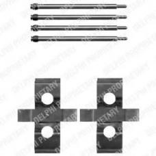 LX0384 DELPHI Комплектующие, колодки дискового тормоза