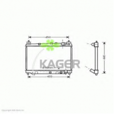31-1124 KAGER Радиатор, охлаждение двигателя