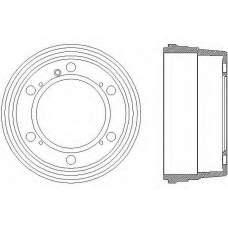 63908 PAGID Тормозной барабан