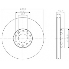 92098303 TEXTAR Тормозной диск