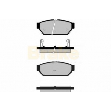 PA1073 BRAKE ENGINEERING Комплект тормозных колодок, дисковый тормоз