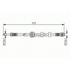 1 987 476 626 BOSCH Тормозной шланг