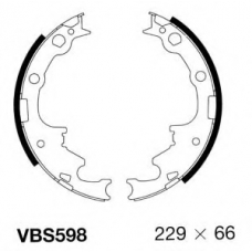 VBS598 MOTAQUIP Комплект тормозных колодок