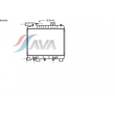 BW2056 AVA Радиатор, охлаждение двигателя