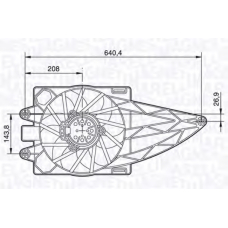 069422483010 MAGNETI MARELLI Вентилятор, охлаждение двигателя