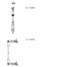 990 BREMI Комплект проводов зажигания
