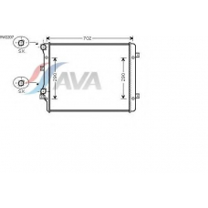 VW2207 GERI Радиатор, охлаждение двигател