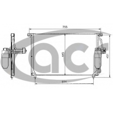 300235 ACR Конденсатор, кондиционер