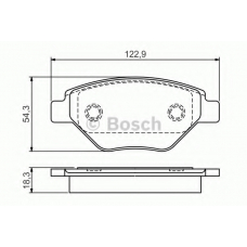 0 986 495 069 BOSCH Комплект тормозных колодок, дисковый тормоз