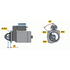 0 001 218 128 BOSCH Стартер