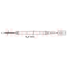 431107B BENDIX Трос, стояночная тормозная система