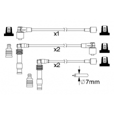 0 986 357 189 BOSCH Комплект проводов зажигания