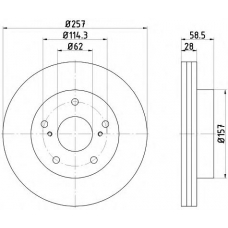 55360PRO PAGID Тормозной диск