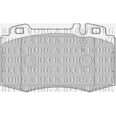 BBP1756 BORG & BECK Комплект тормозных колодок, дисковый тормоз