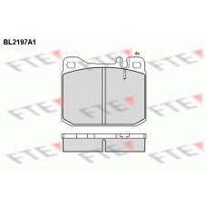 BL2197A1 FTE Комплект тормозных колодок, дисковый тормоз