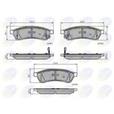 CBP31568 COMLINE Комплект тормозных колодок, дисковый тормоз