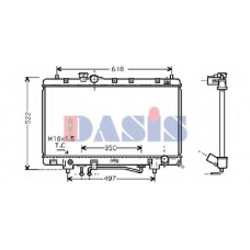 210119N AKS DASIS Радиатор, охлаждение двигателя