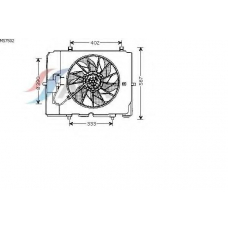 MS7502 AVA Вентилятор, охлаждение двигателя