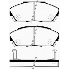 J PA-426AF JAPANPARTS Комплект тормозных колодок, дисковый тормоз