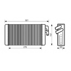 QHR2068 QUINTON HAZELL Теплообменник, отопление салона