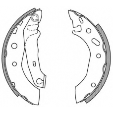 BSA2167.00 OPEN PARTS Комплект тормозных колодок