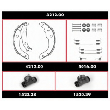 SPK 3212.00 ROADHOUSE Комплект тормозов, барабанный тормозной механизм