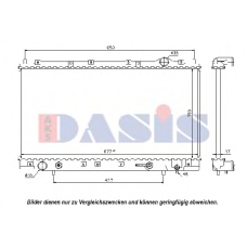 140880N AKS DASIS Радиатор, охлаждение двигателя