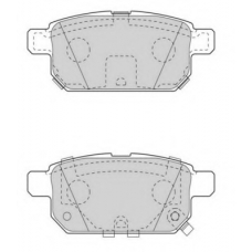 FD7562A NECTO Комплект тормозных колодок, дисковый тормоз