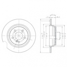 BG3725 DELPHI Тормозной диск