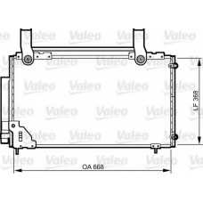 814267 VALEO Конденсатор, кондиционер