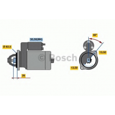 0 001 262 029 BOSCH Стартер