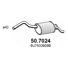 50.7024 ASSO Глушитель выхлопных газов конечный