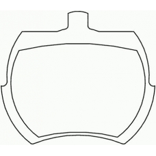 P 52 002 BREMBO Комплект тормозных колодок, дисковый тормоз