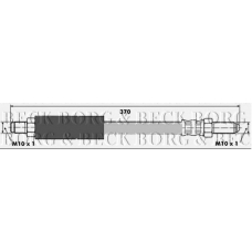 BBH6161 BORG & BECK Тормозной шланг