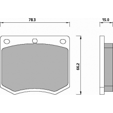 435983 ROULUNDS Disc-brake pad, front