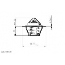 410808.88D WAHLER Термостат, охлаждающая жидкость